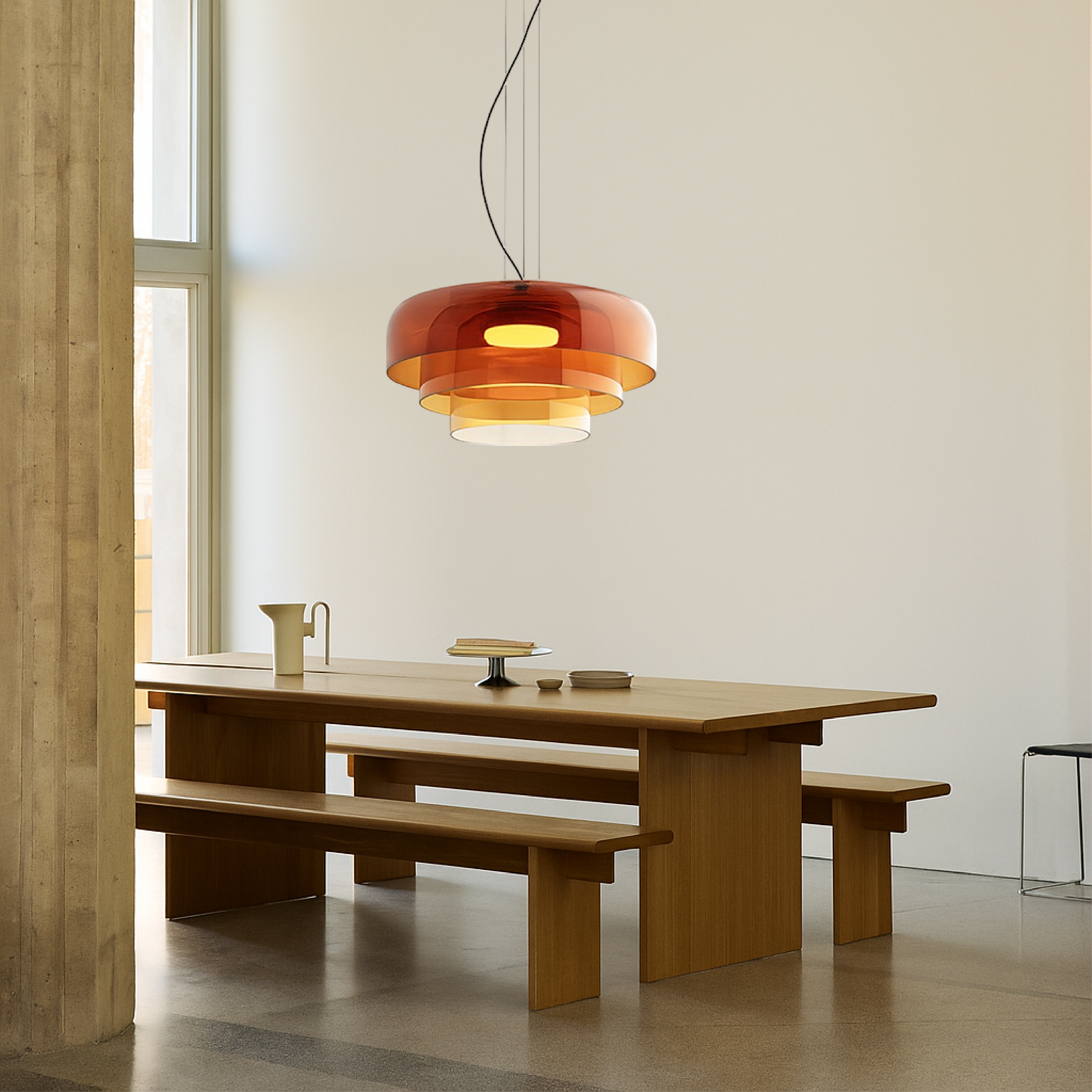 Layered Glass Pendant Light