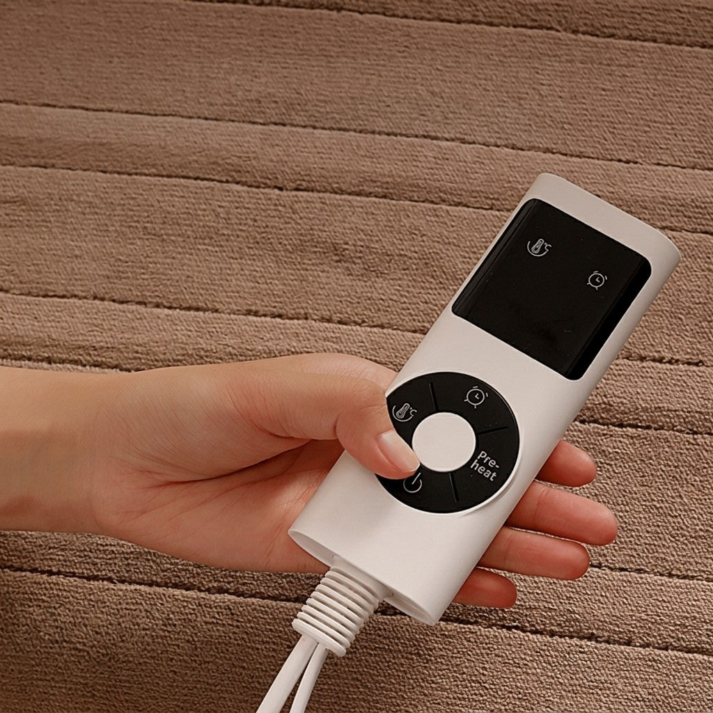 Couverture chauffante électrique pour lit avec 9 niveaux de chaleur réglables