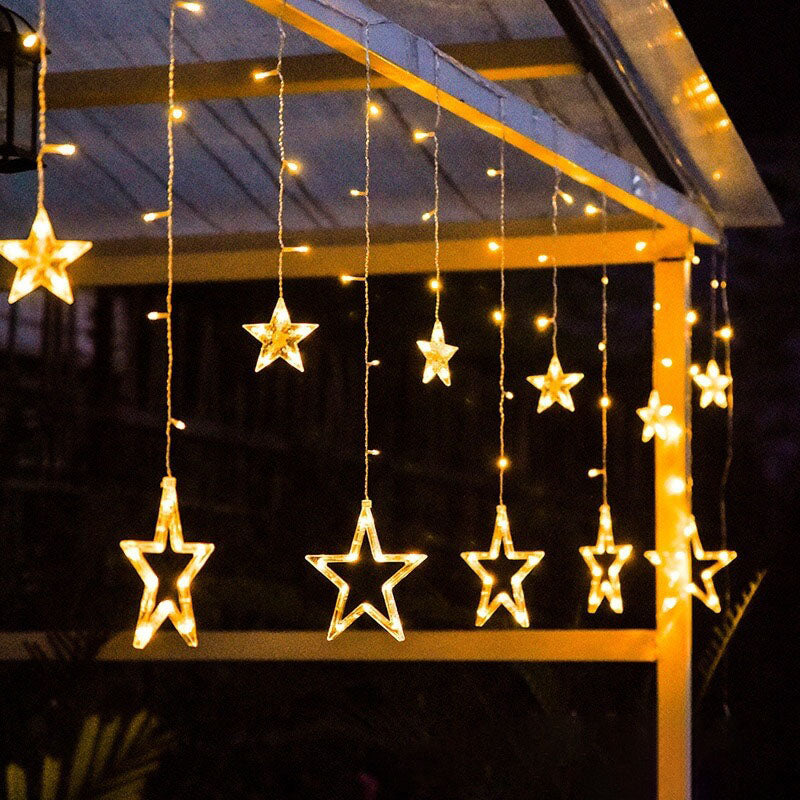 Zonne Stringverlichting Met Ster En Maan Hangende Vormen