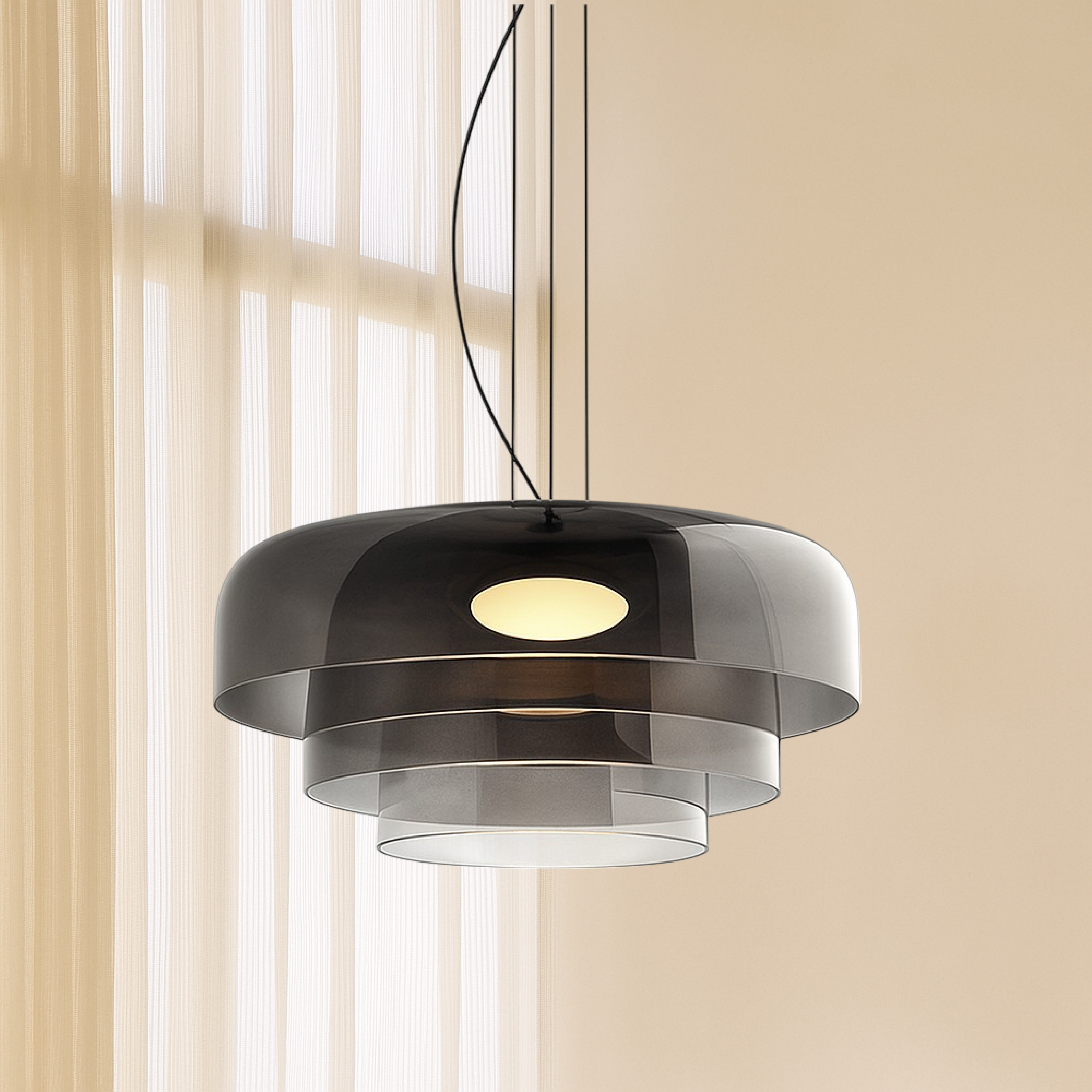 Layered Glass Pendant Light