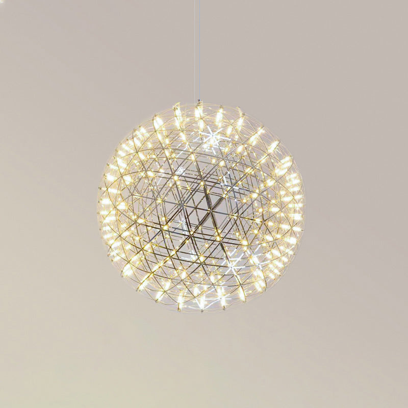 Designer LED Sphere Chandelier with Adjustable Height