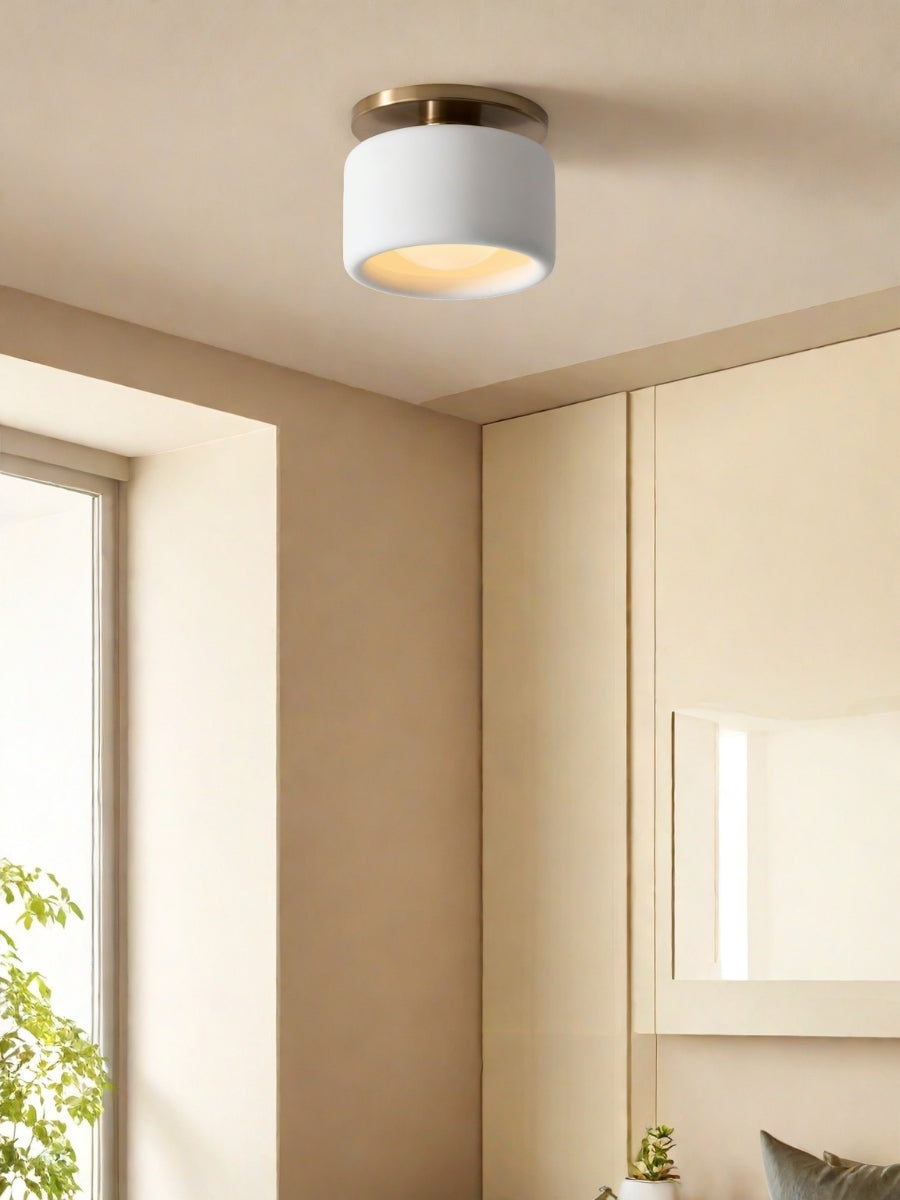 Porcelain Flush Mount Ceiling Light