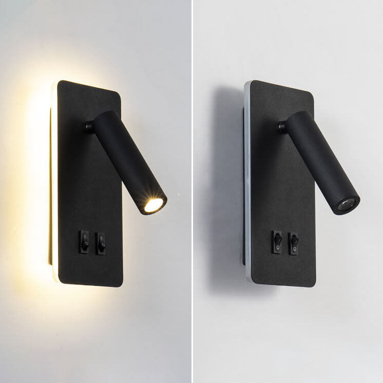 Adjustable LED Spotlight Wall Sconce with Dual Illumination