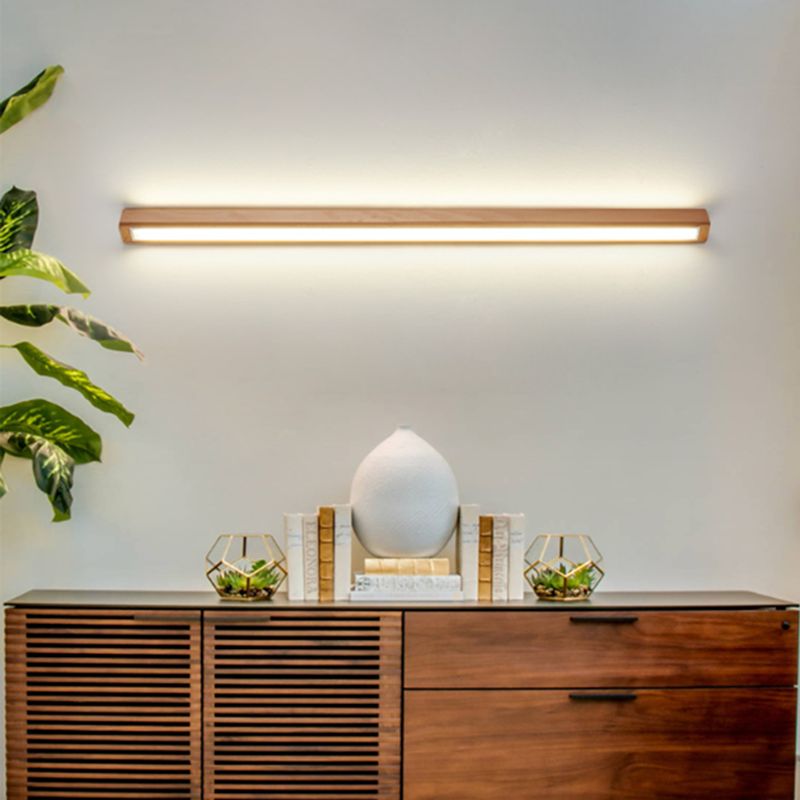 Wooden Linear LED Wall Light