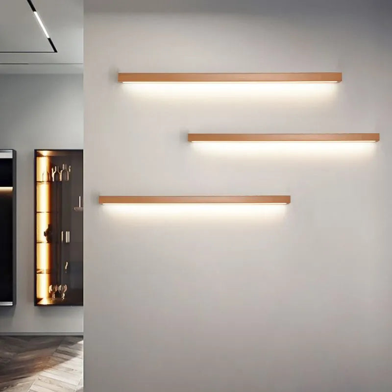 Wooden Linear LED Wall Light