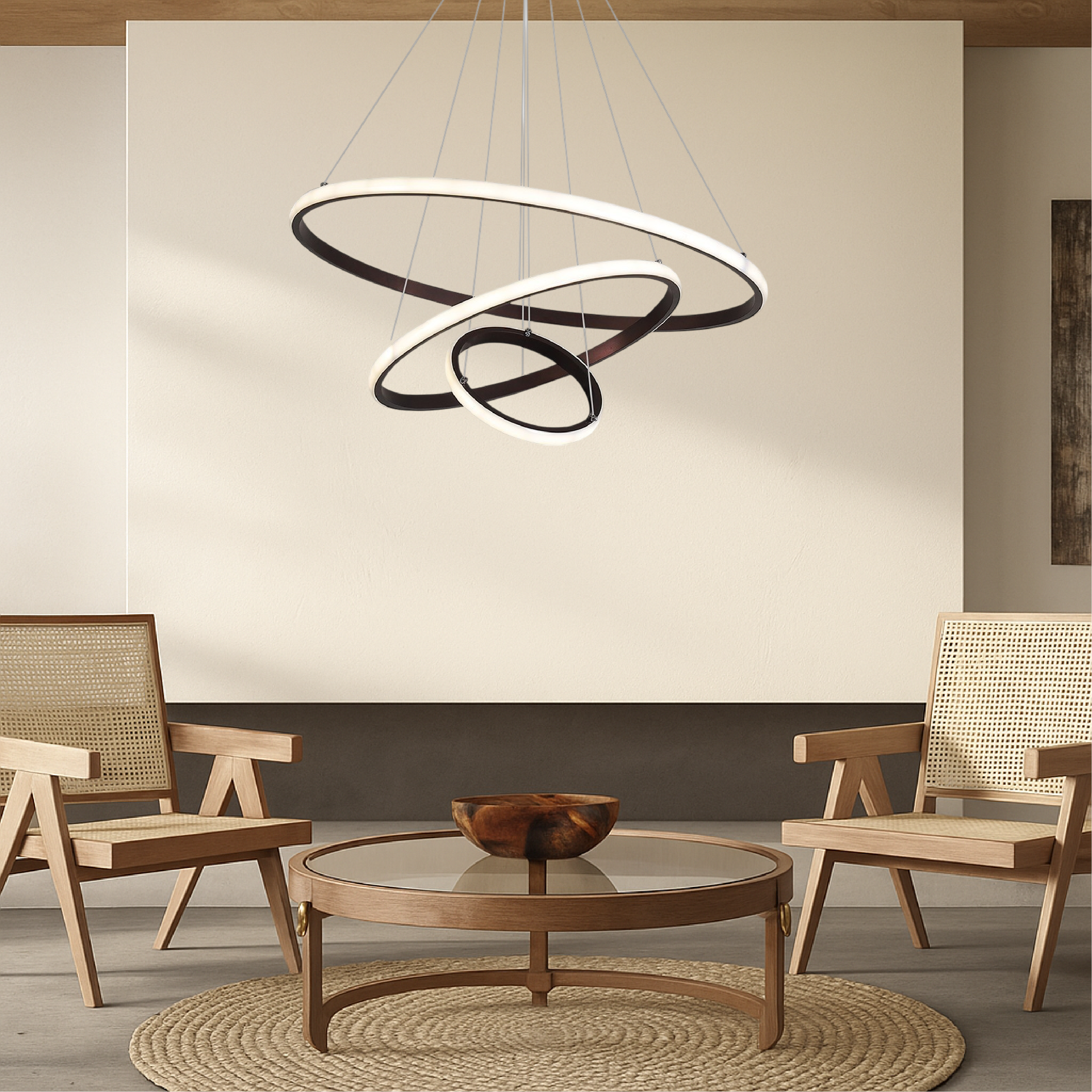 3-Layer Modern Spiral LED Chandelier