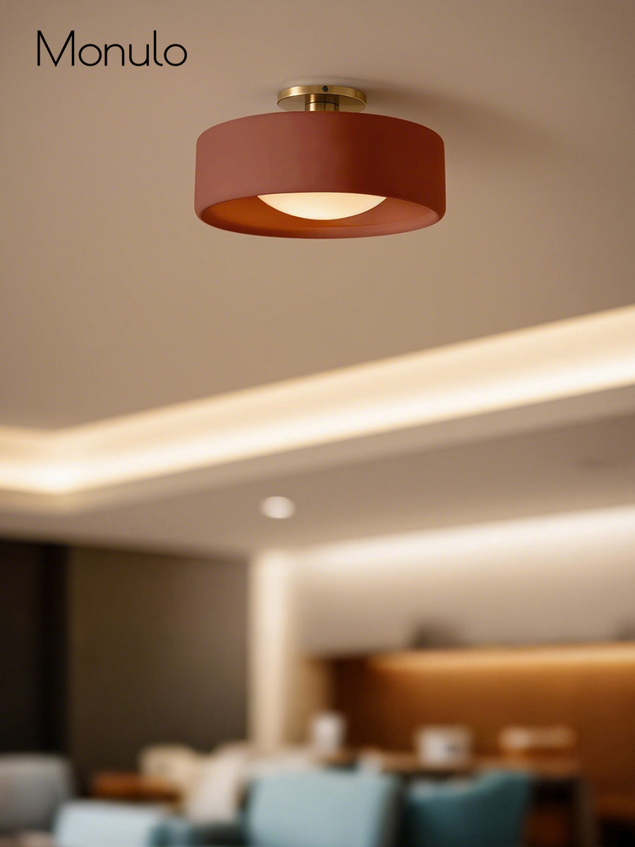 Porcelain Flush Mount Ceiling Light