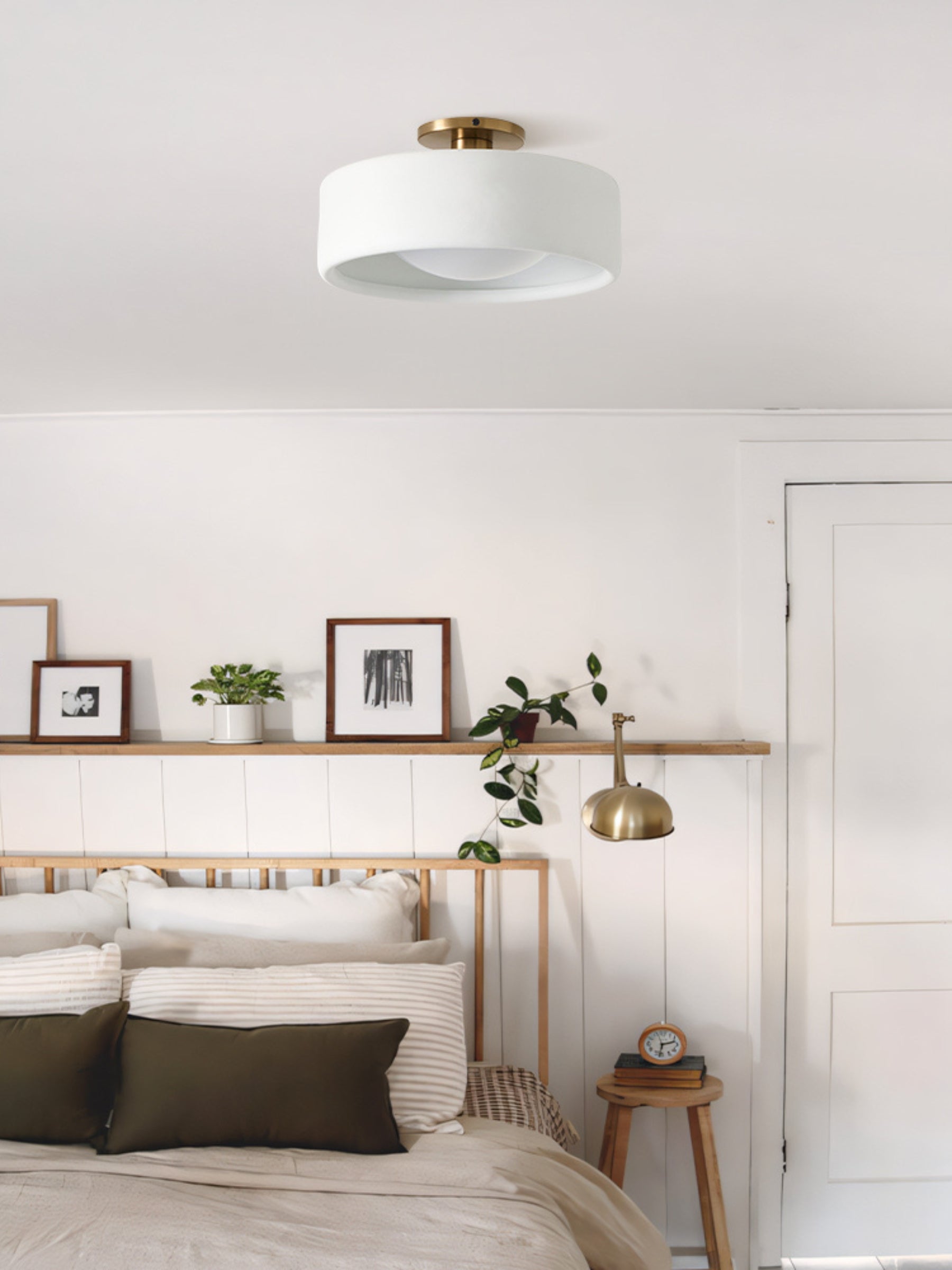 Porcelain Flush Mount Ceiling Light