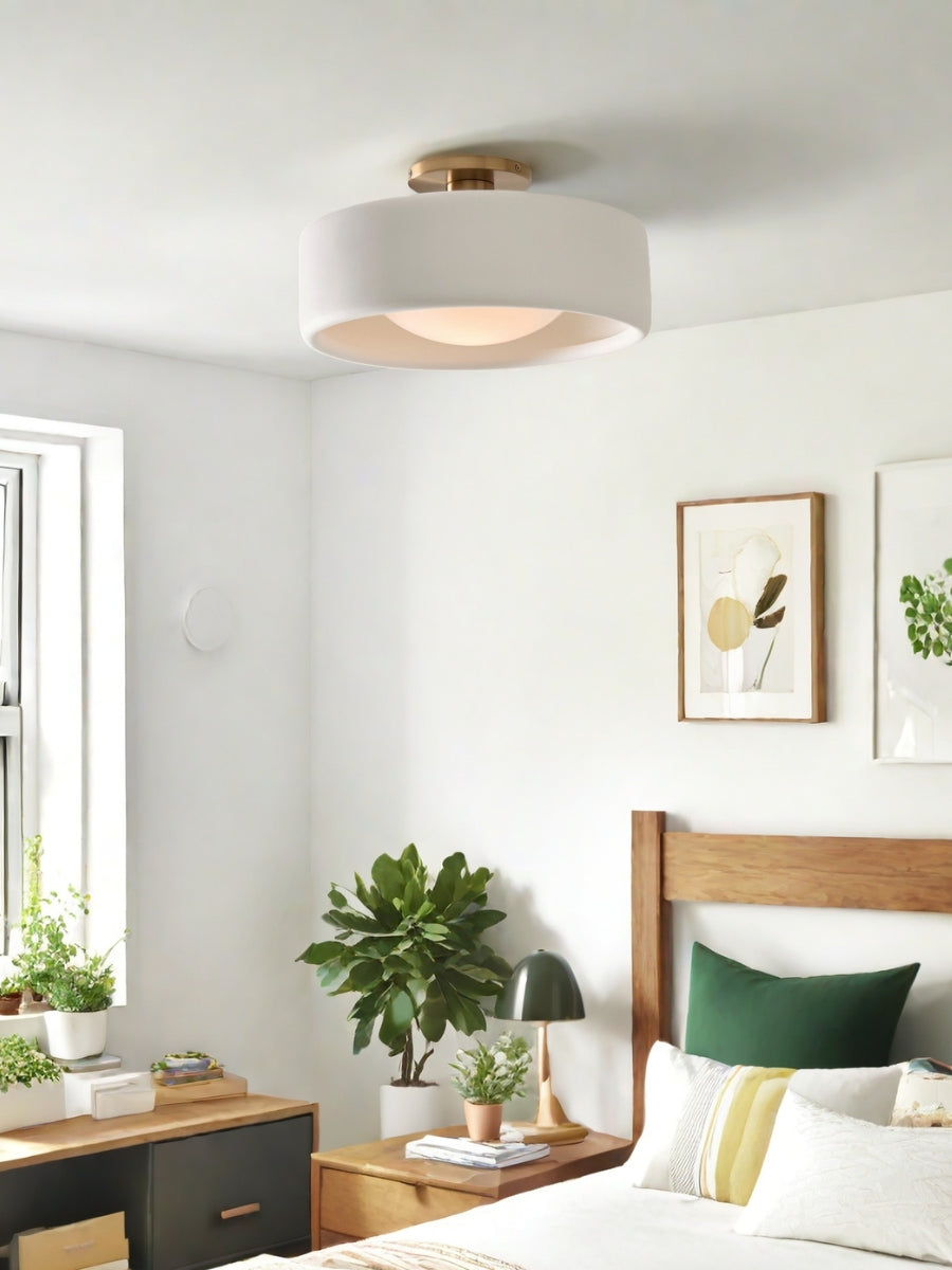 Porcelain Flush Mount Ceiling Light