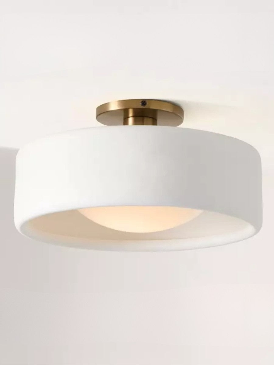 Porcelain Flush Mount Ceiling Light