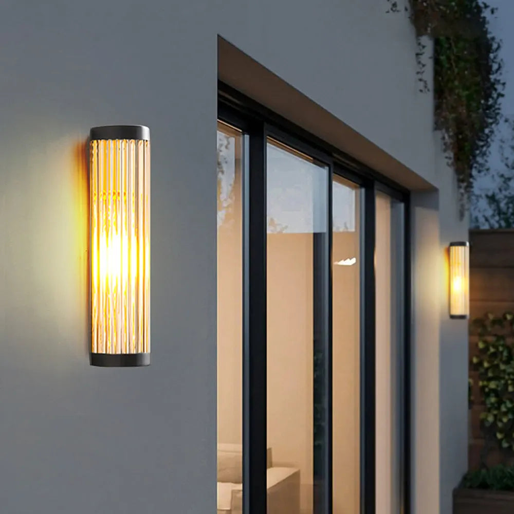 Modern Semi-Cylinder Outdoor Wall Sconce Light