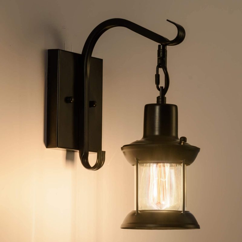 Vintage Industrial Wall Lantern