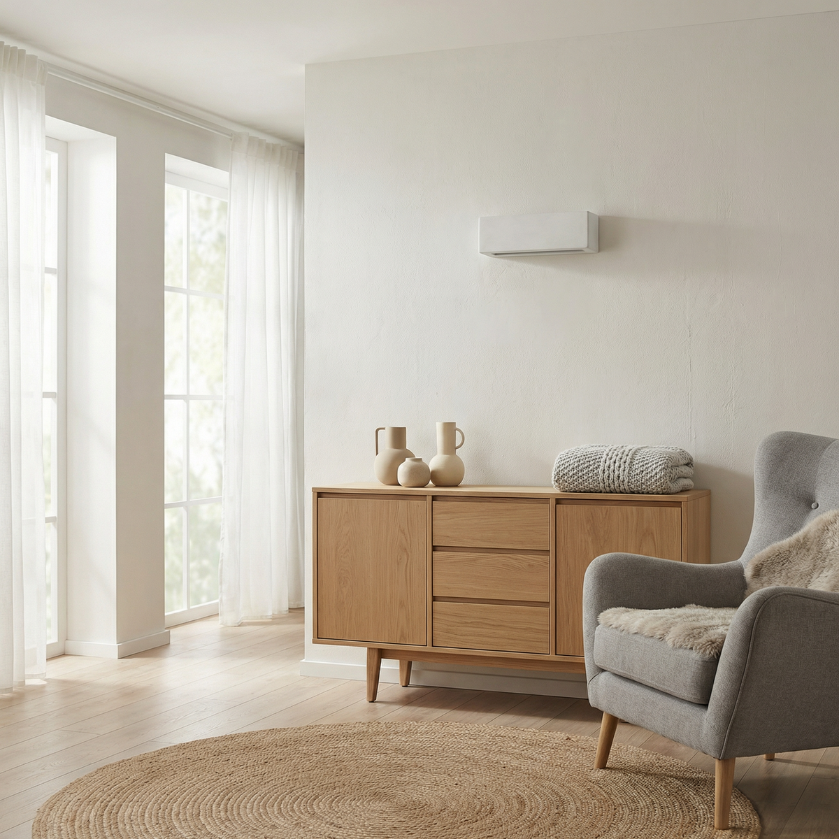 Ceramic Wall Light with Rectangular Shade and Up-Down Illumination