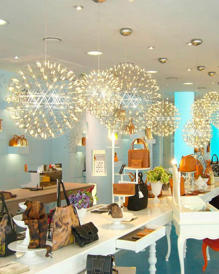 Designer LED Sphere Chandelier with Adjustable Height