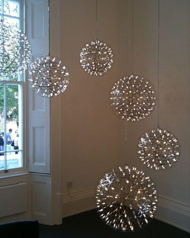 Designer LED Sphere Chandelier with Adjustable Height
