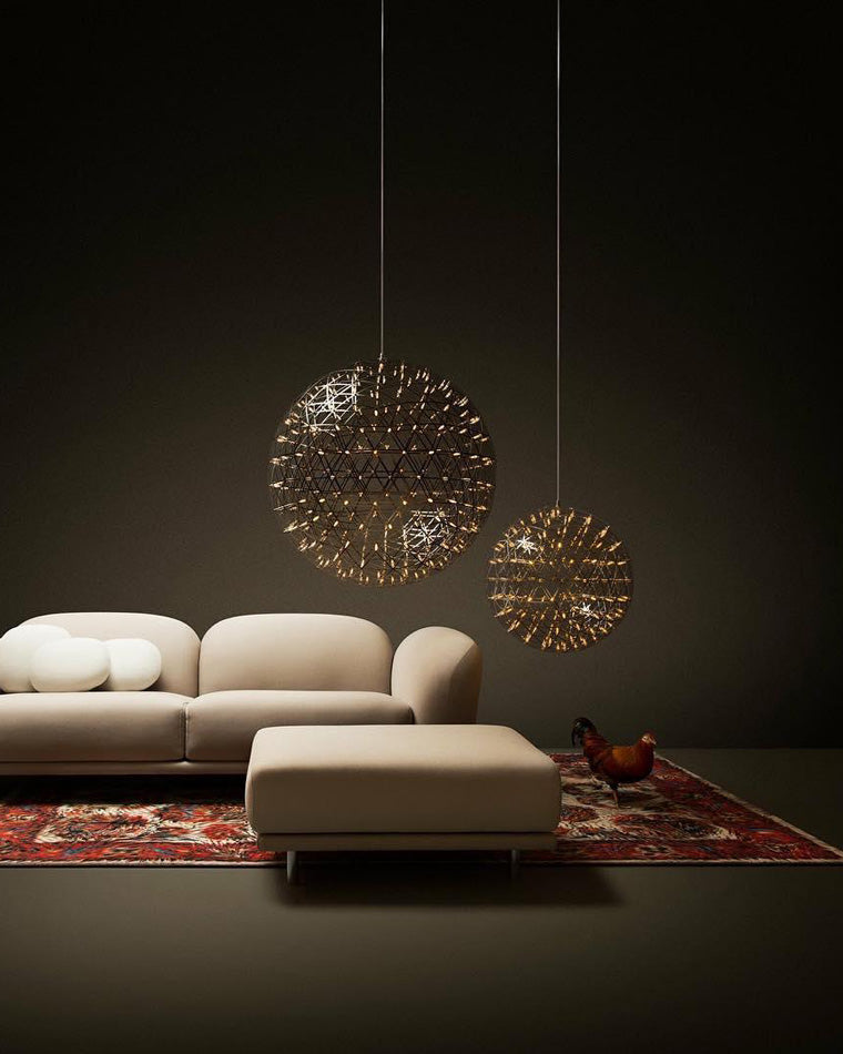 Designer LED Sphere Chandelier with Adjustable Height