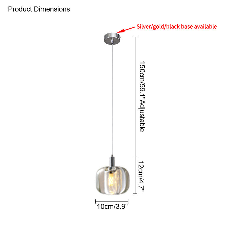 Modern Coloured Glass Multi Pendant Chandelier