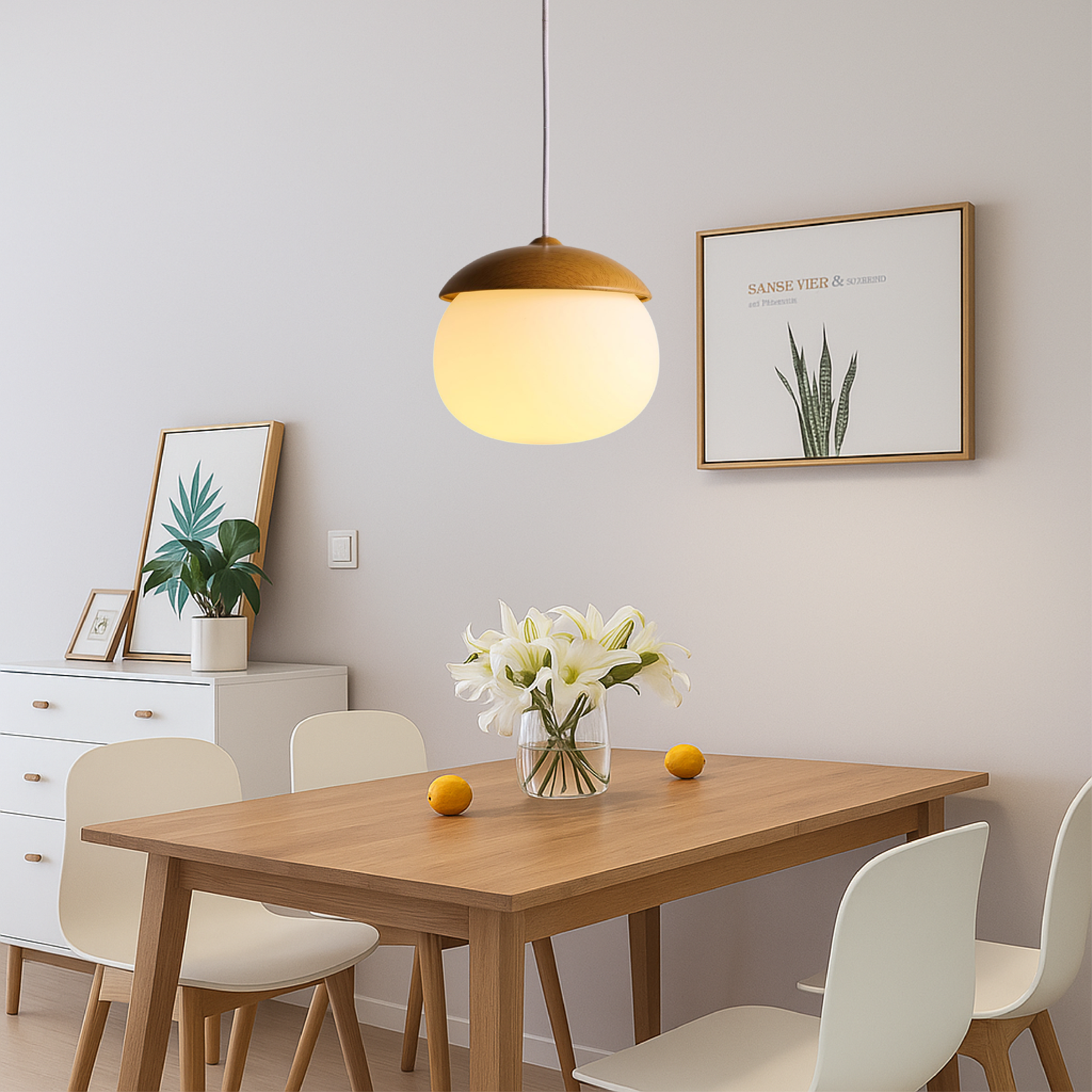 Nordic Wooden Pendant Light