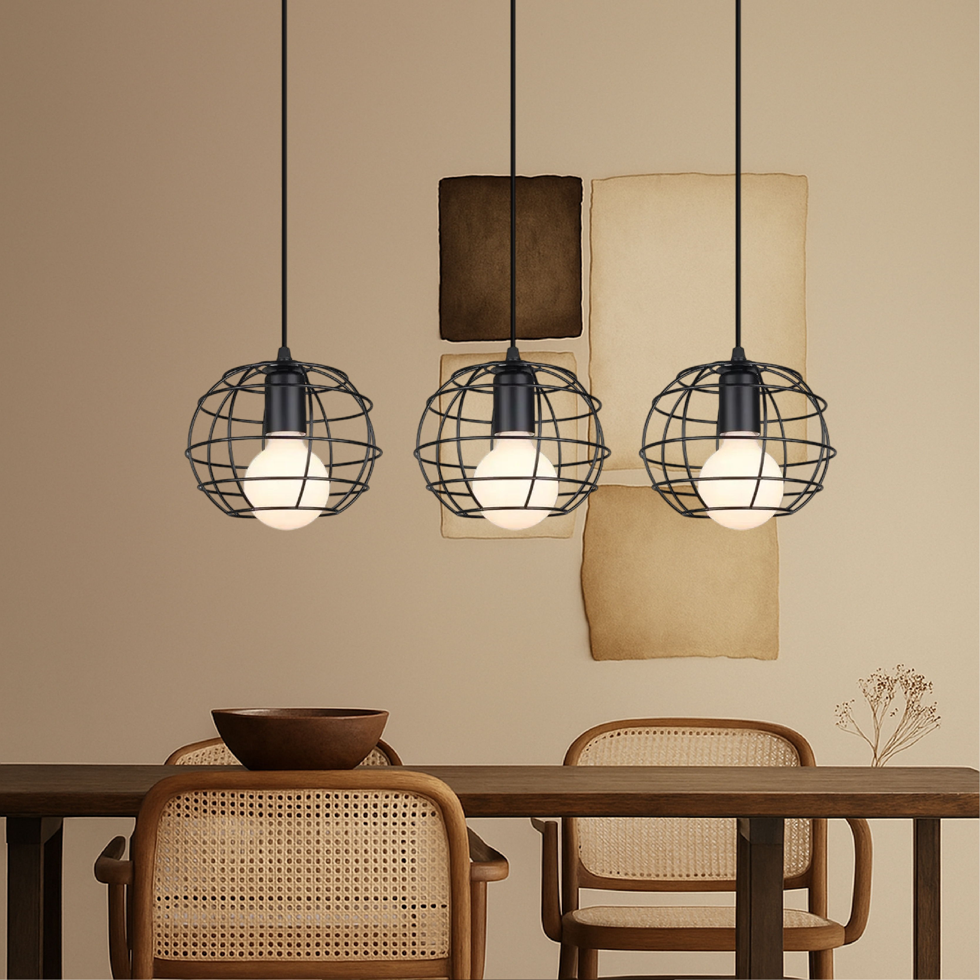 3-Head Dining Table Pendant Light