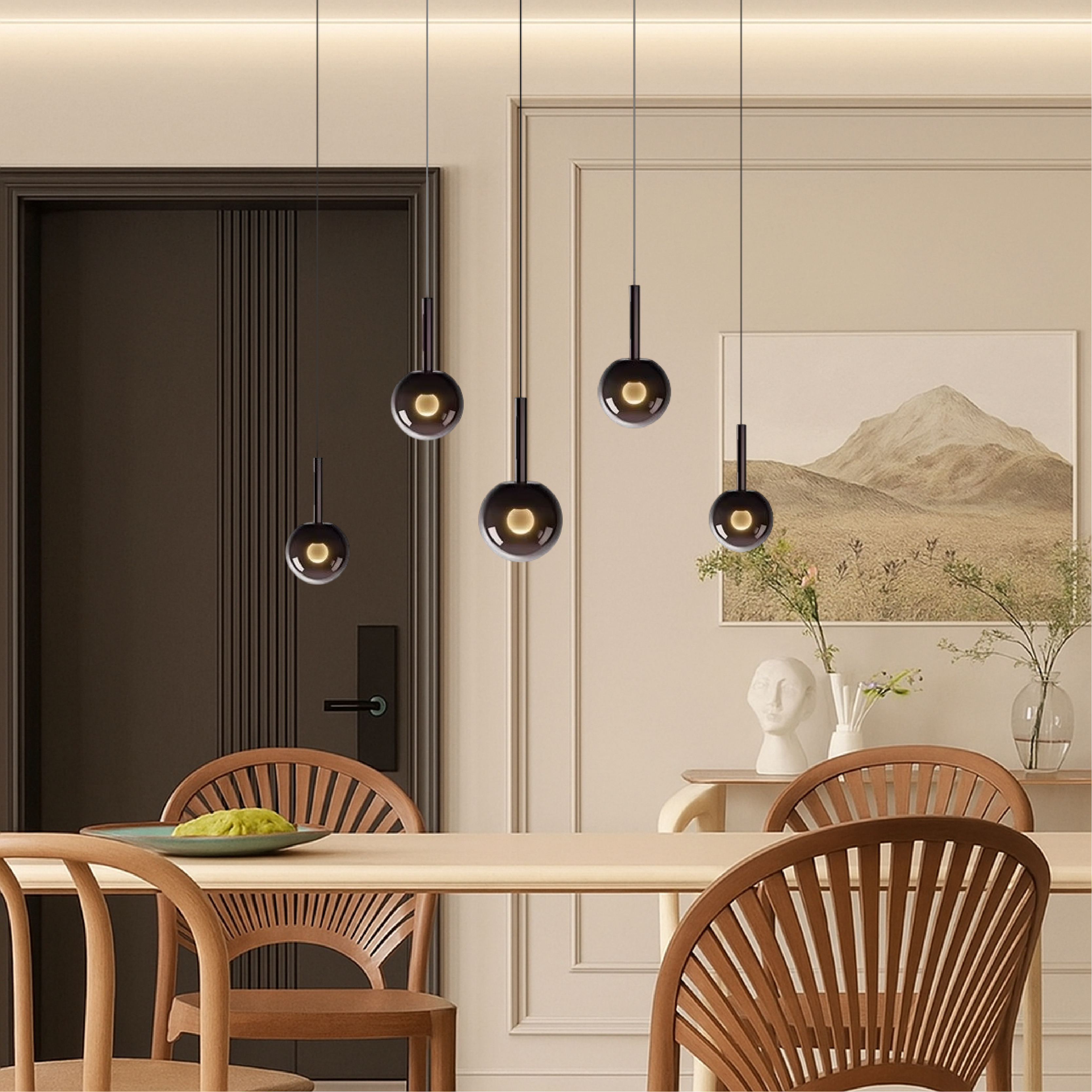 Nordic Scandinavian Glass Pendant Light