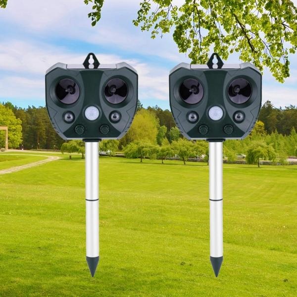 Outdoor Ultrasonic Pest Repeller with Motion Sensor