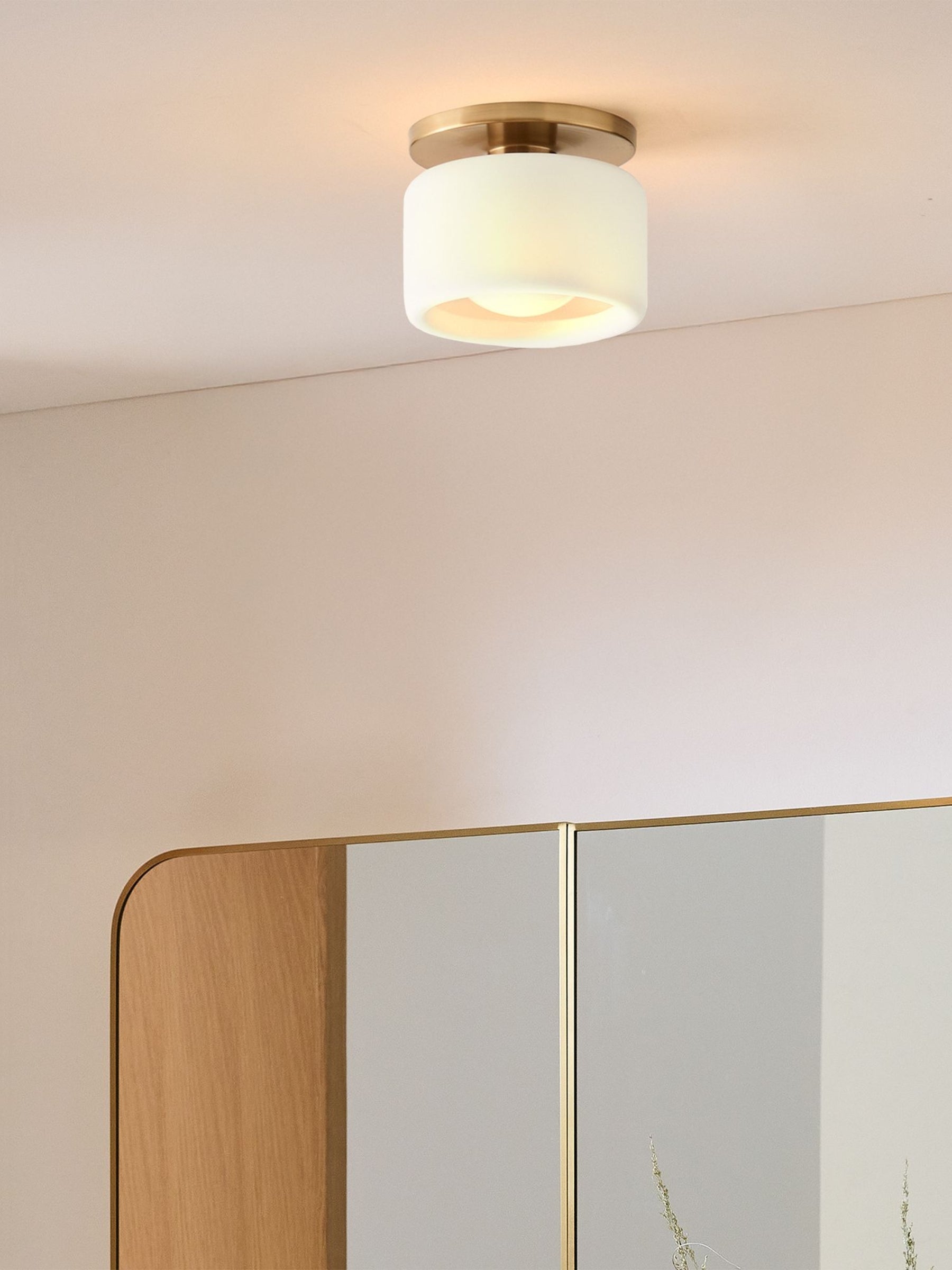 Porcelain Flush Mount Ceiling Light