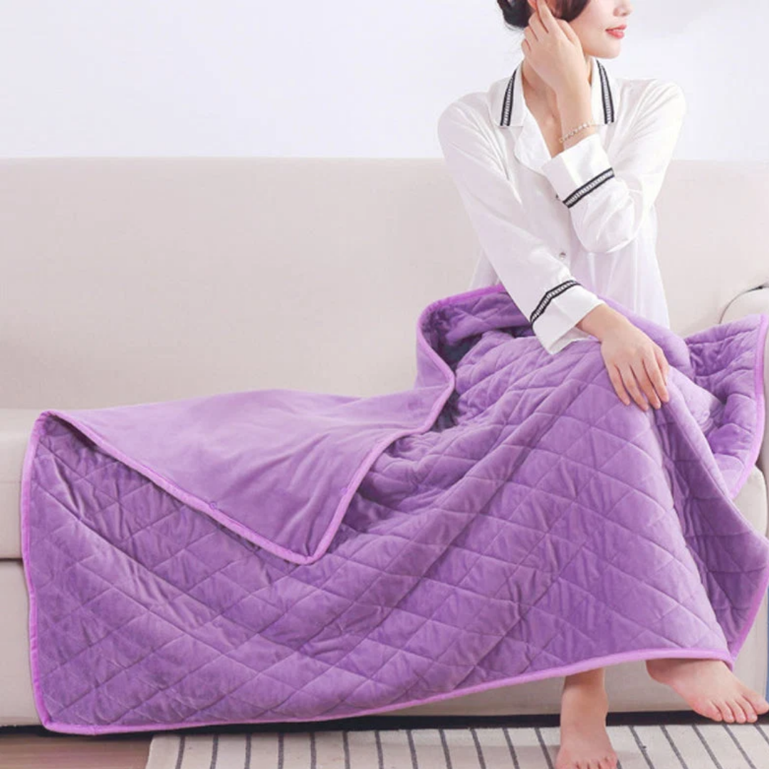 Couverture chauffante électrique douce pour canapé avec connexion USB