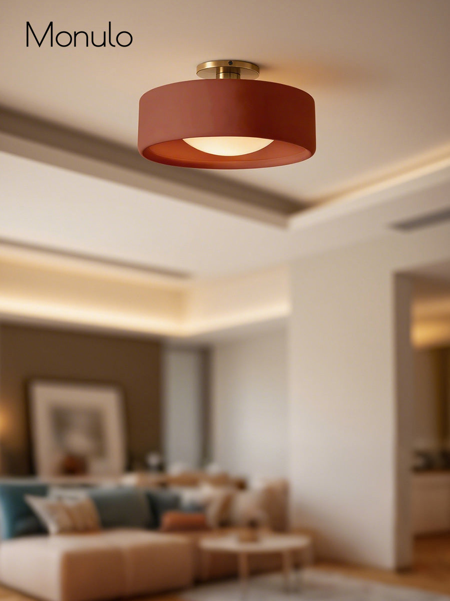 Porcelain Flush Mount Ceiling Light