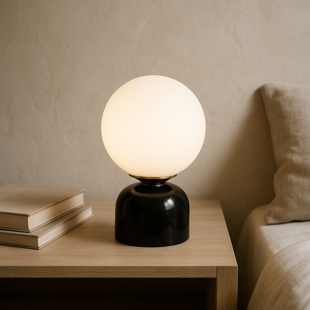 Marble Globe Table Lamp
