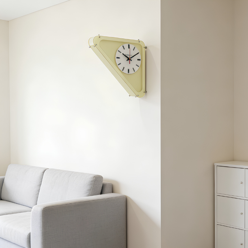 Geometrische Minimalistische Wandklok Ontwerp