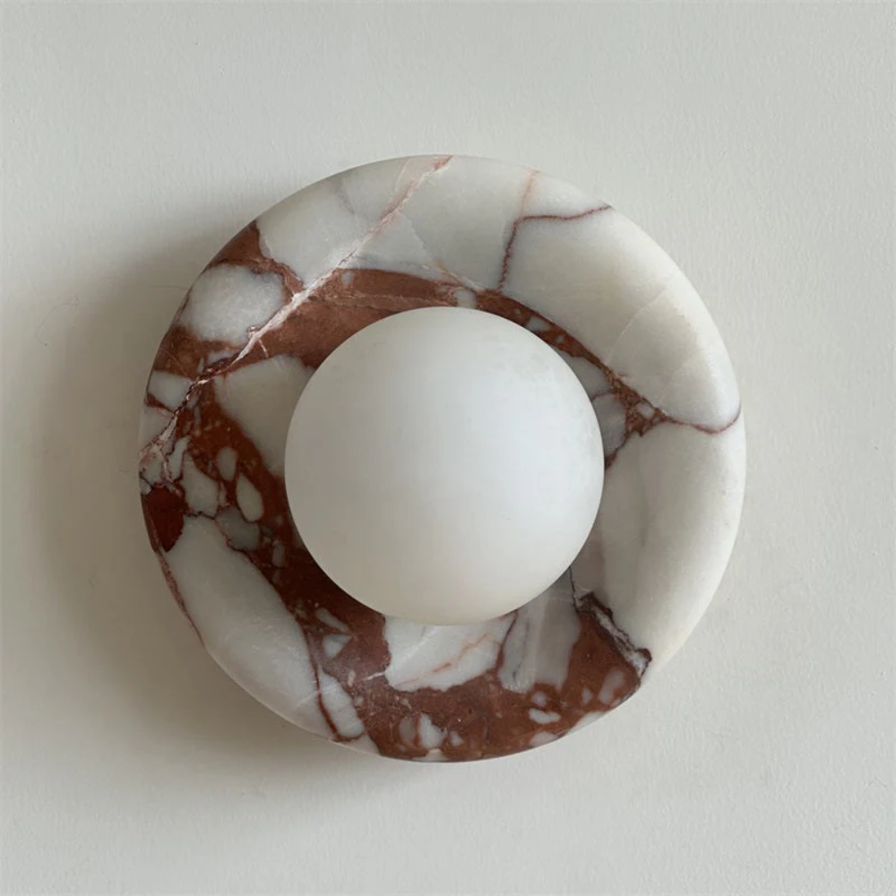 Marble Wall Sconce Modern Indoor LED Wall Light Elegant Fixture