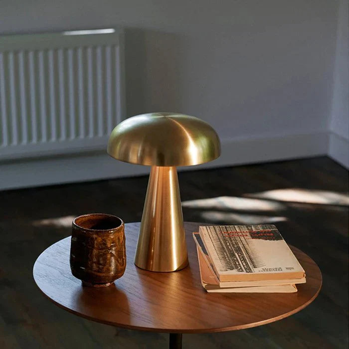 Metal Mushroom Table Lamp
