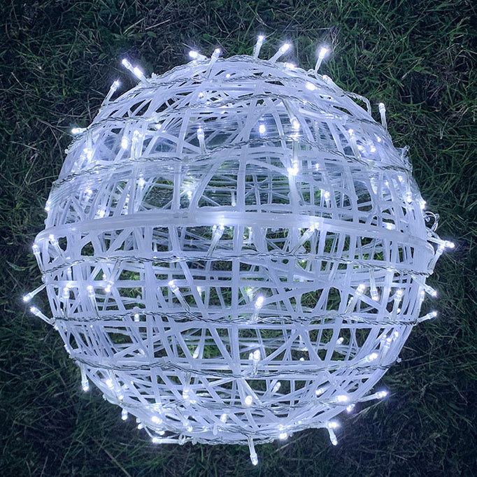 Hanging LED Sphere Lights with Metal Wire Ball Design