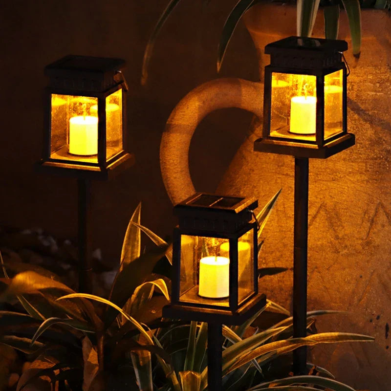 Solar LED Outdoor Lantern for Christmas Window Decorations
