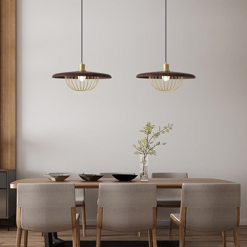 Nordic Wooden Cage Pendant Light