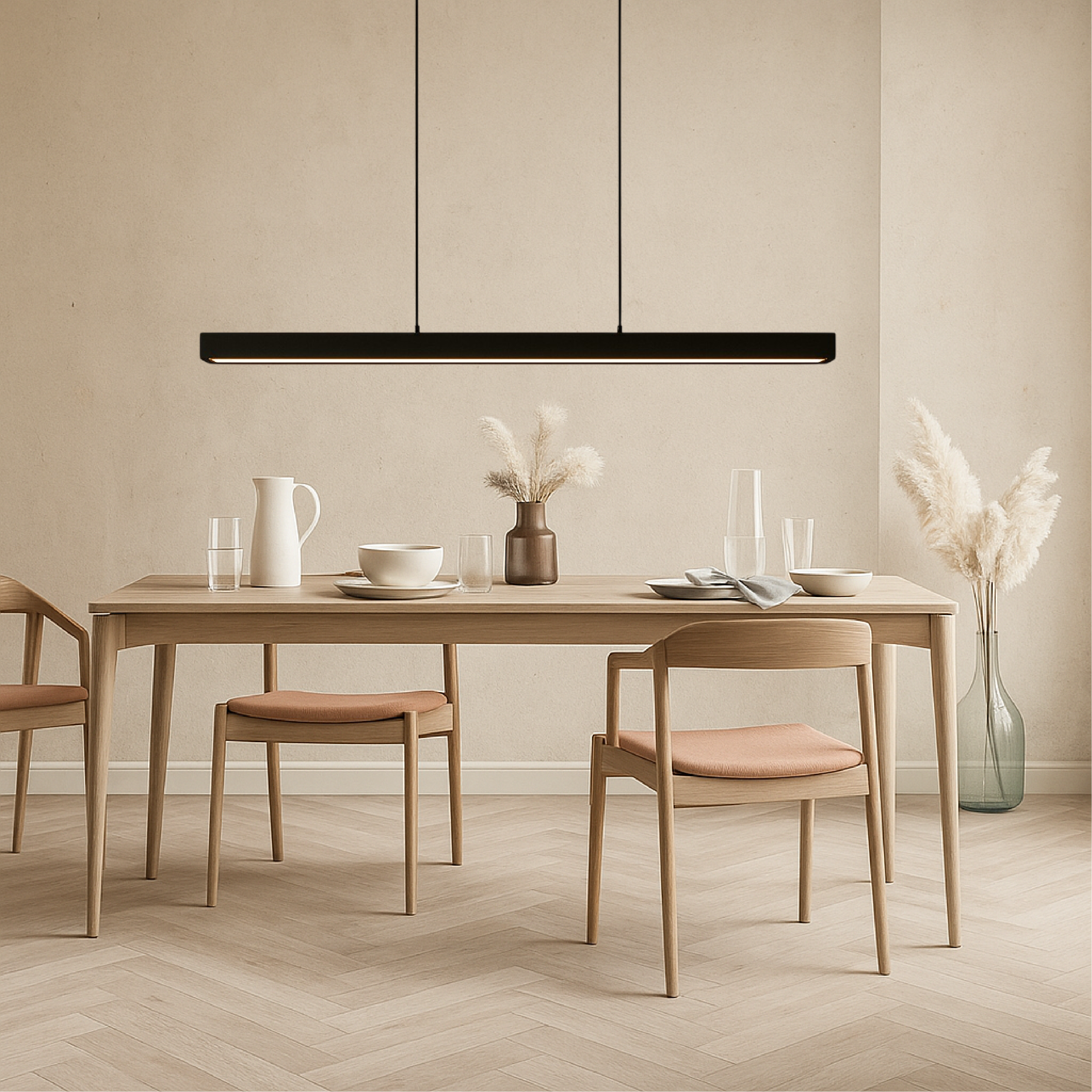 Minimalist Linear Scandi Pendant Light