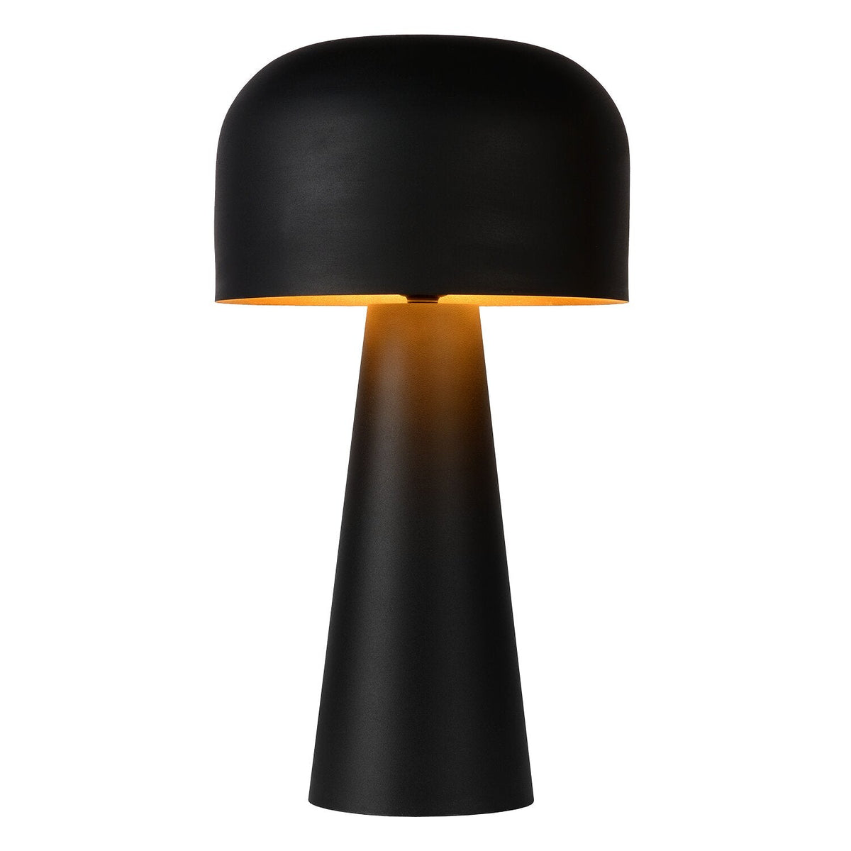 Lampe de table moderne en métal noir pour chambre et salon