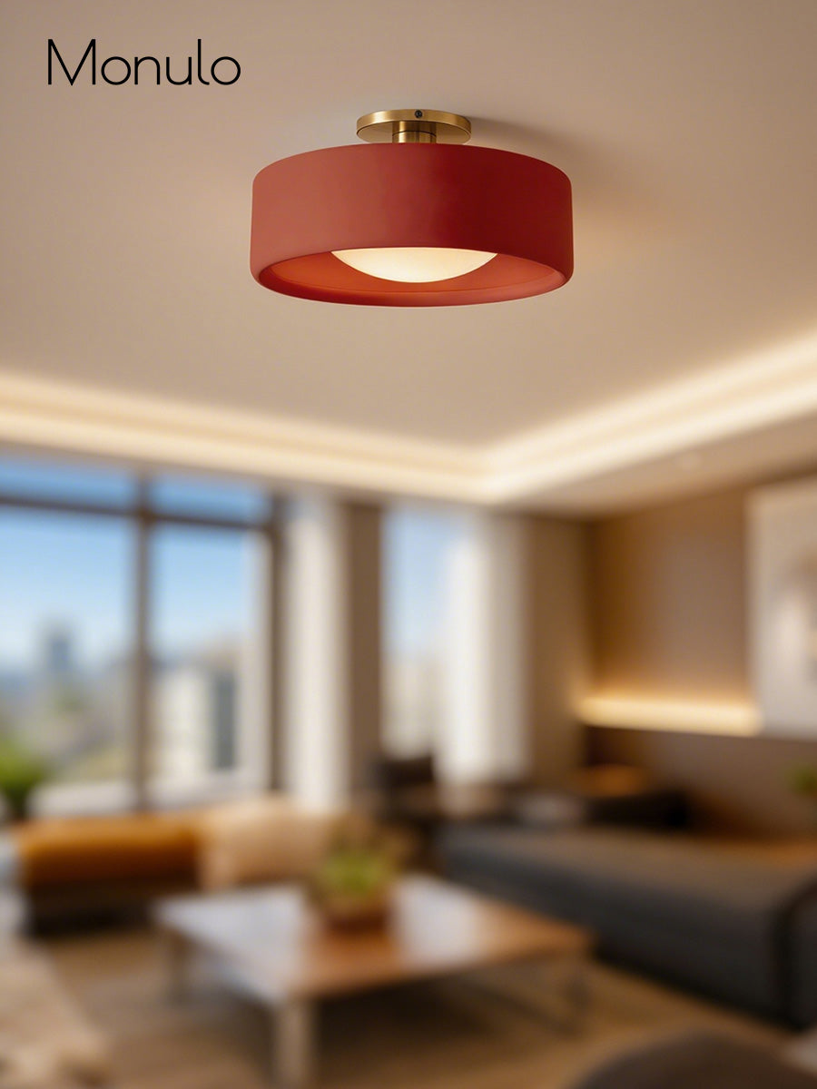 Porcelain Flush Mount Ceiling Light