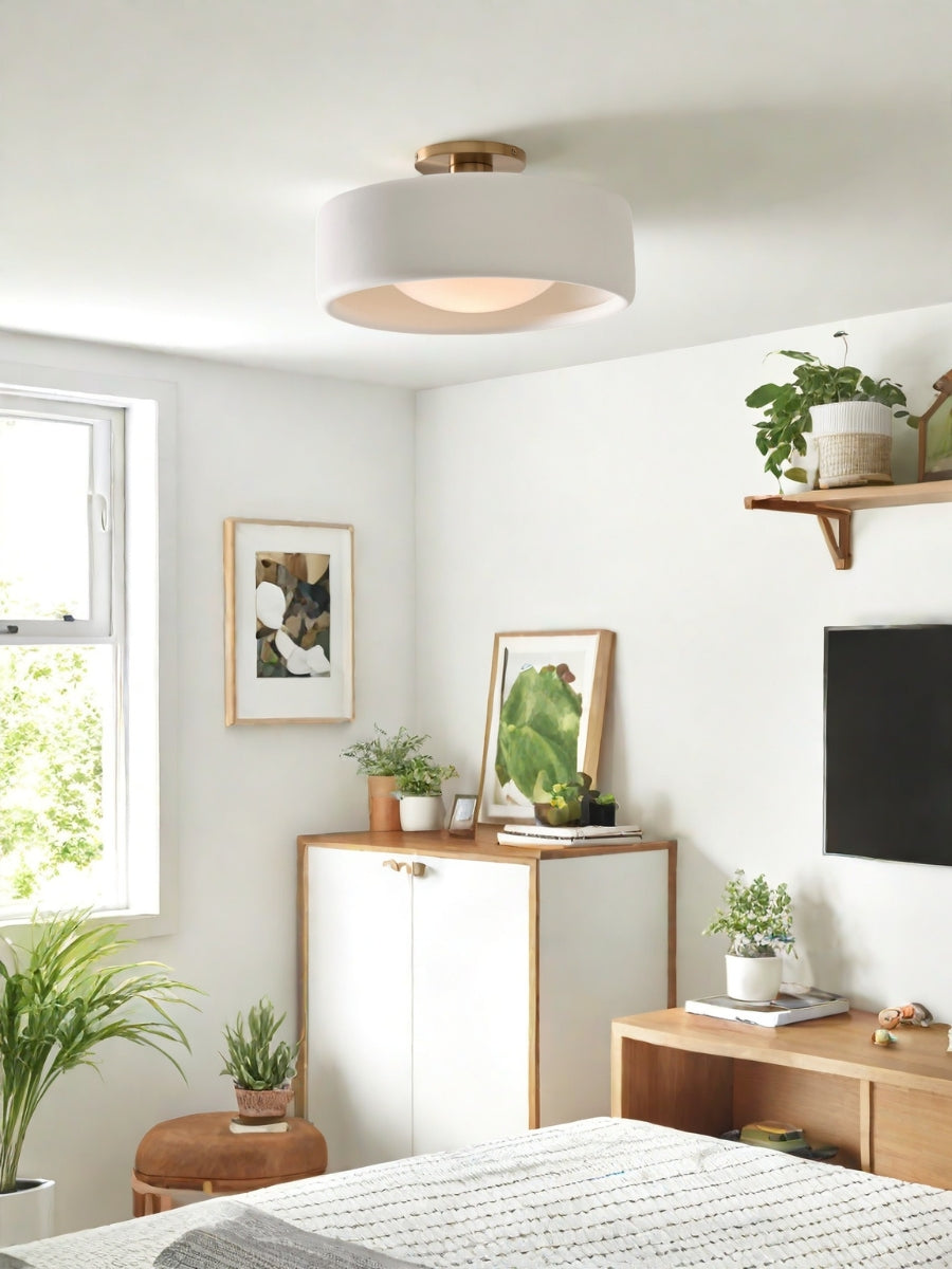 Porcelain Flush Mount Ceiling Light