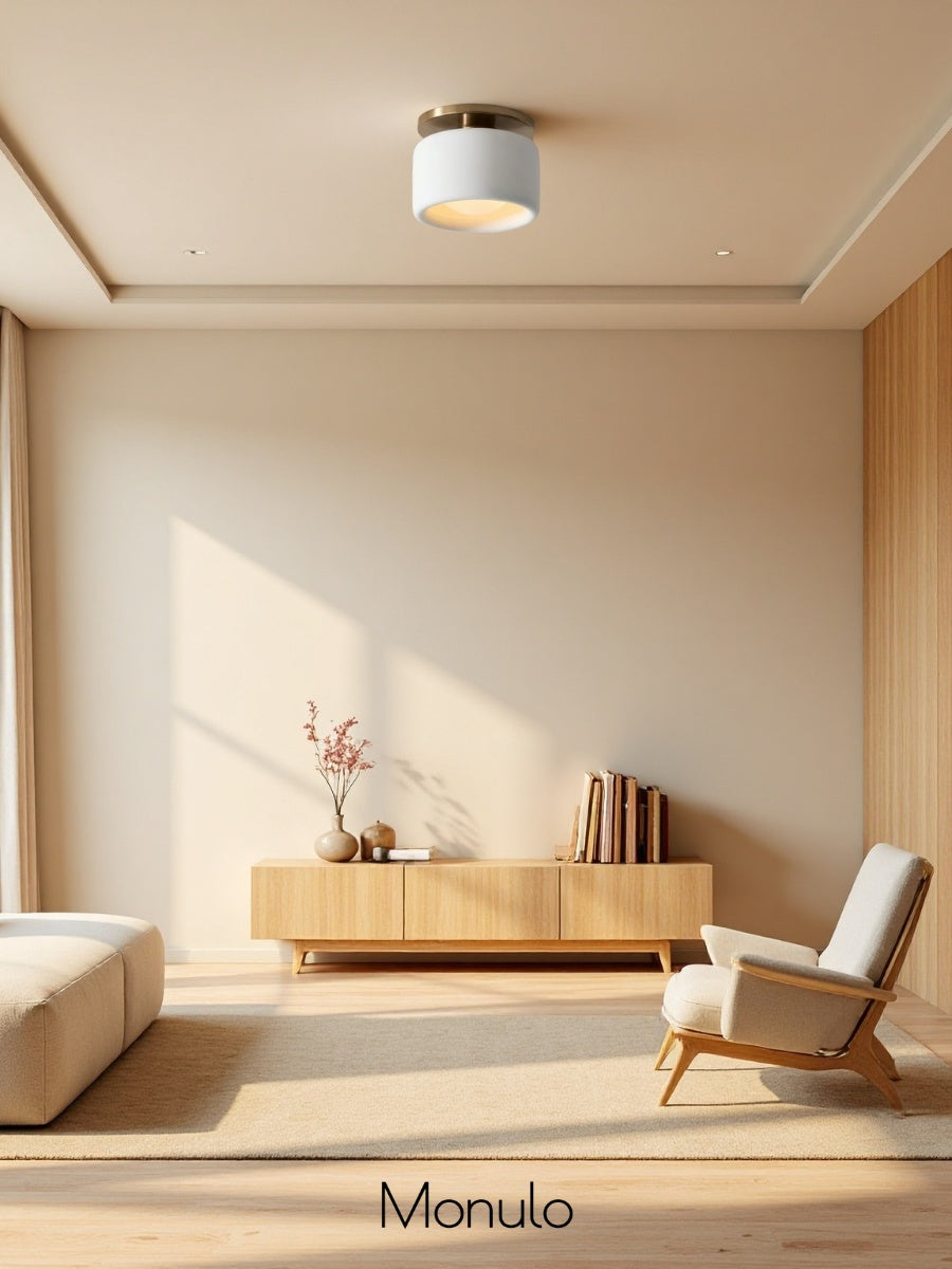 Porcelain Flush Mount Ceiling Light