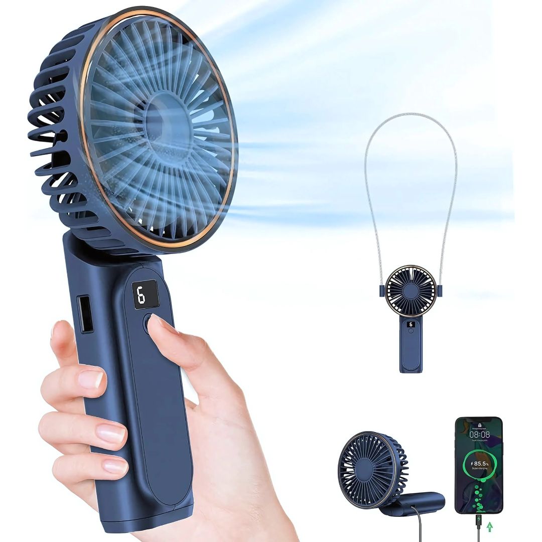 Mini Handventilator – Draagbare USB Oplaadbare Zakventilator