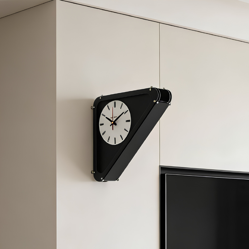 Horloge murale géométrique minimaliste design
