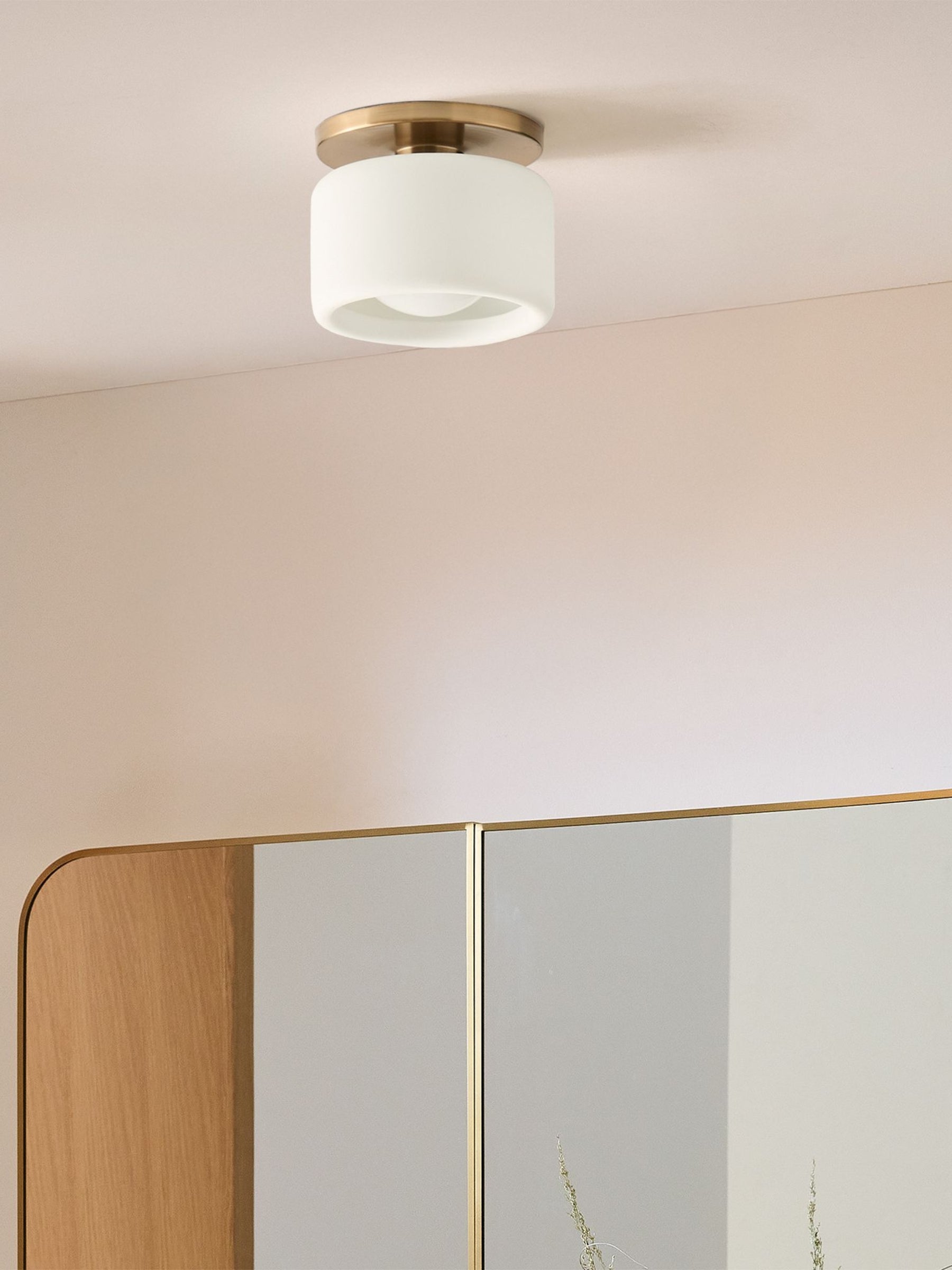 Porcelain Flush Mount Ceiling Light