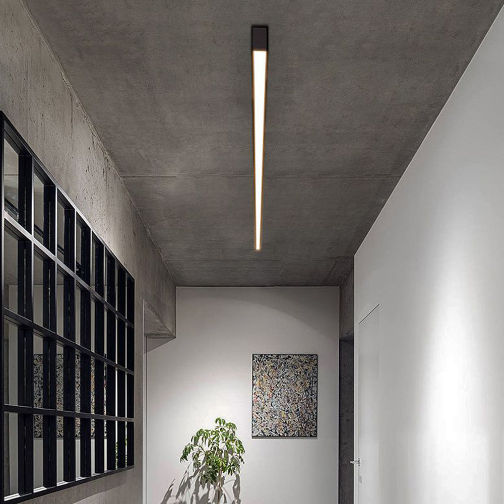 Minimalist Linear Black LED Ceiling Light