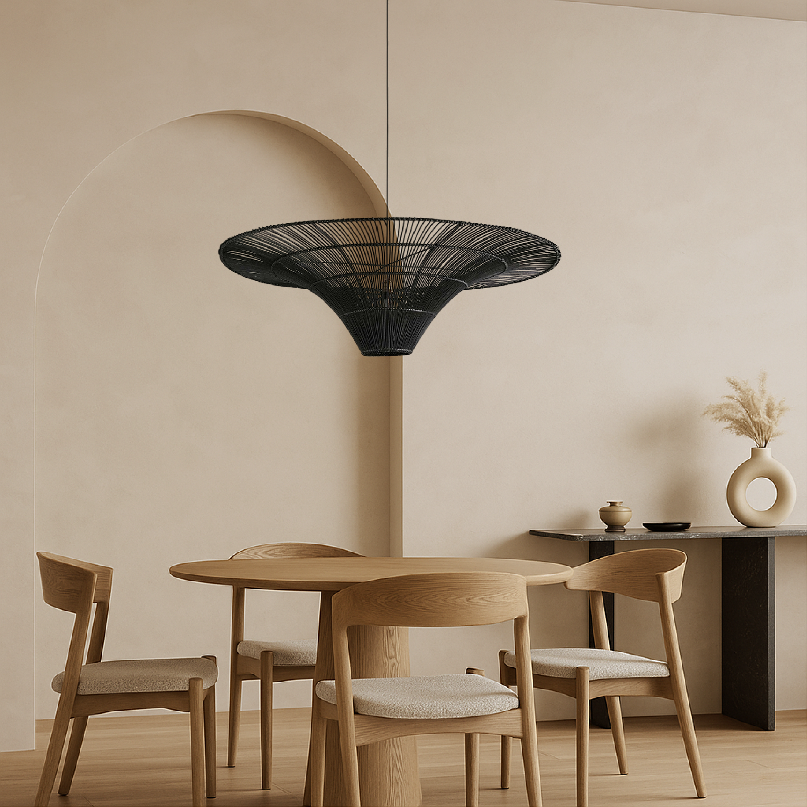 Rattan Dining Room Pendant Light