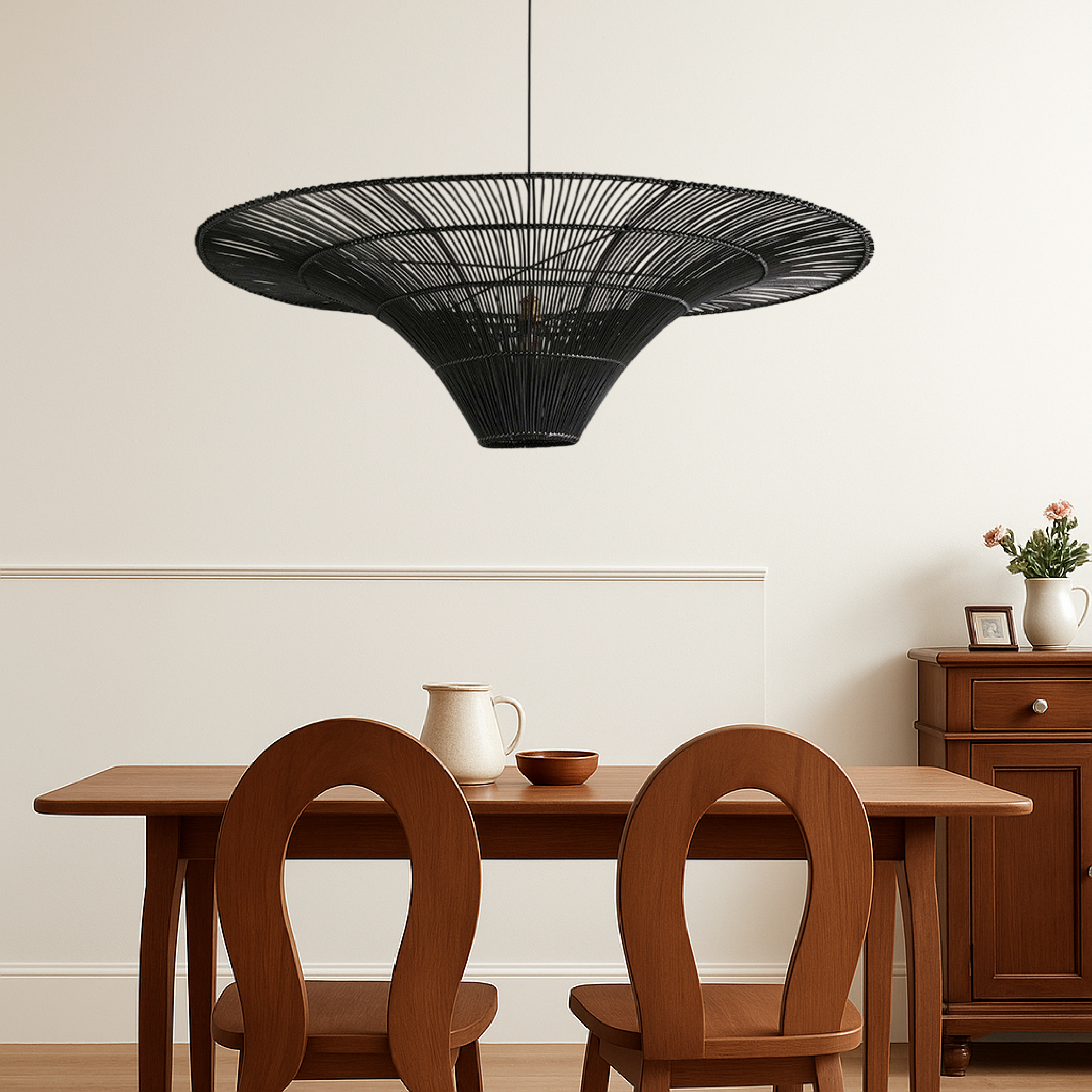 Rattan Dining Room Pendant Light
