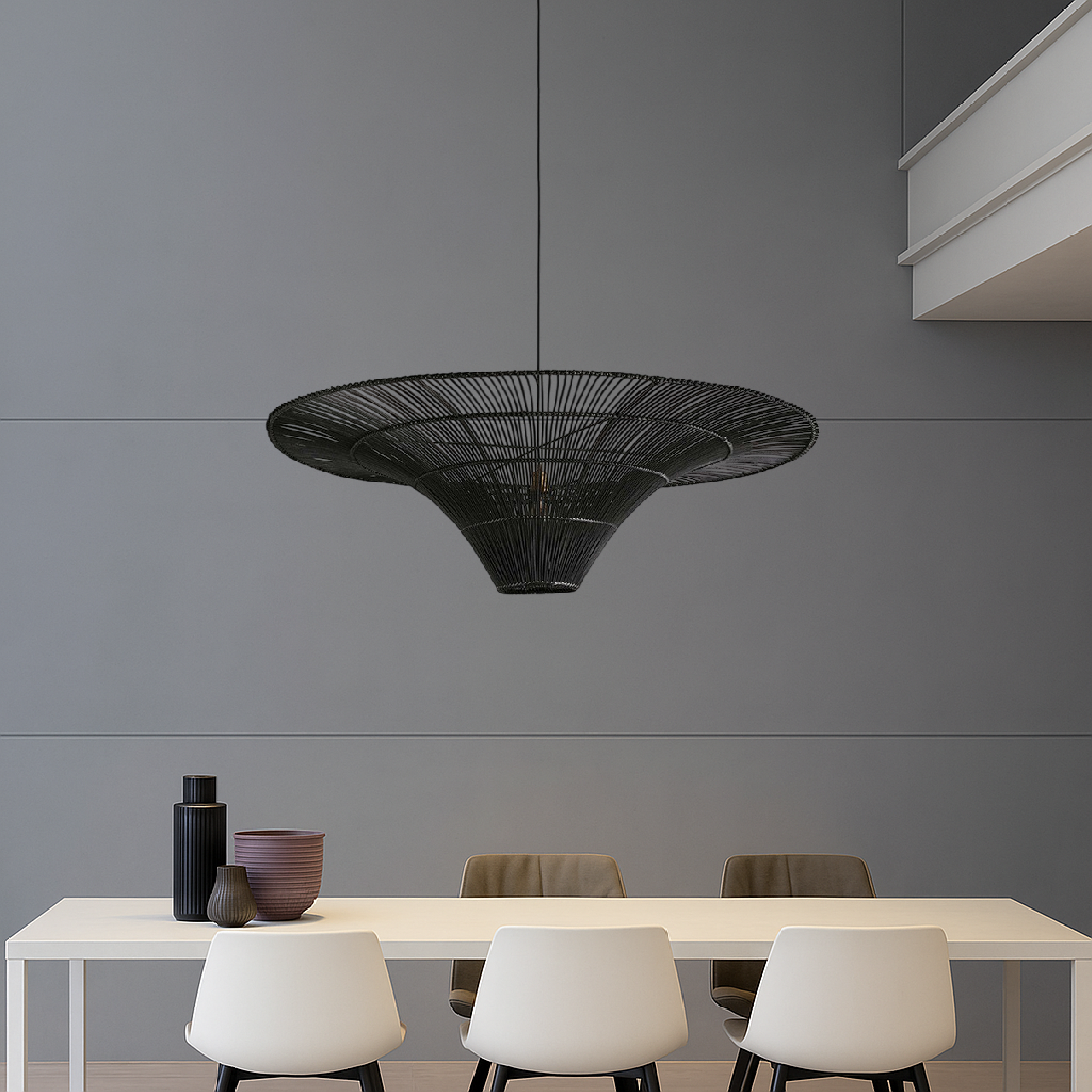 Rattan Dining Room Pendant Light