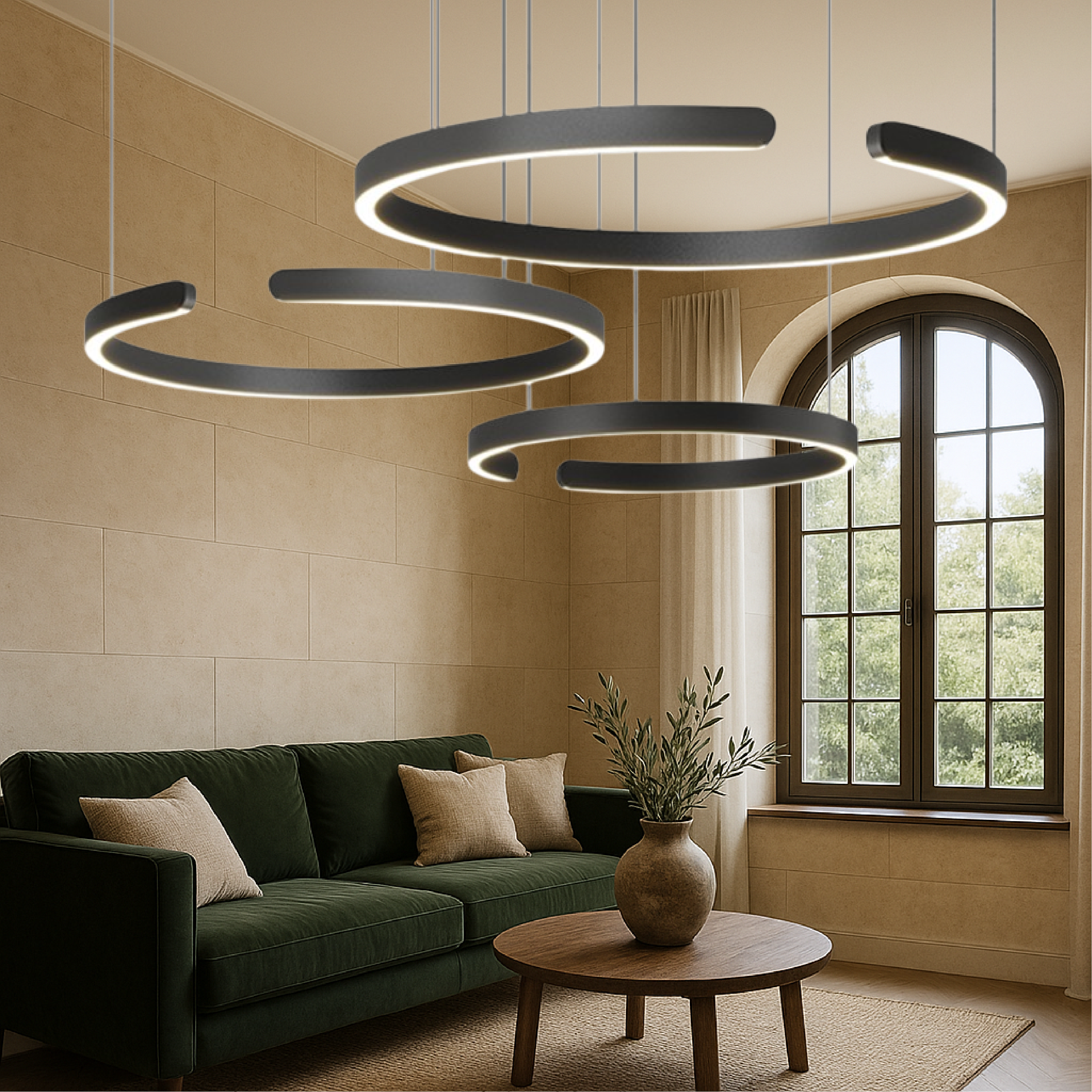 3-Rings Scandinavian Pendant Light