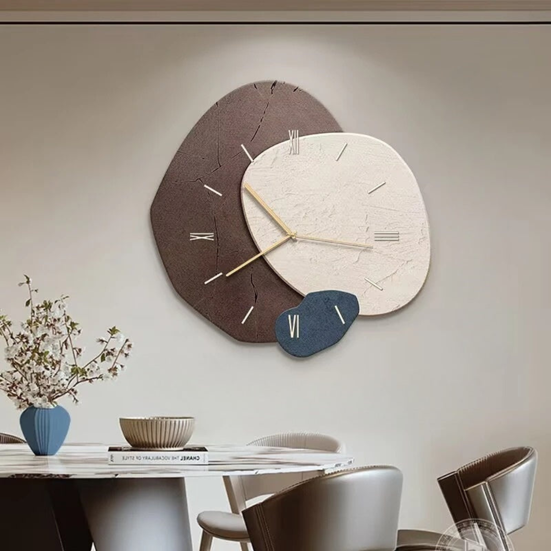 Modern Wood Accent Wall Clock with Soft LED Backlight