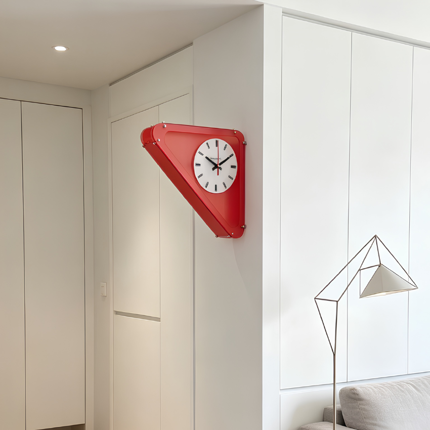 Horloge murale géométrique minimaliste design
